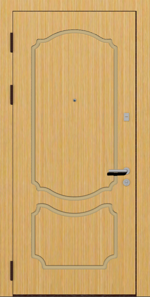 Надежная входная дверь с отделкой Шпон  G4 анегри 